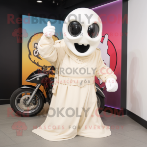 Cream Ghost maskot kostym...