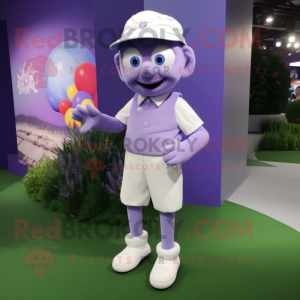 Lavendel golfbal mascotte...