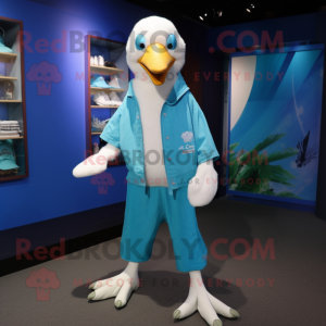 Cyan Albatross maskot...