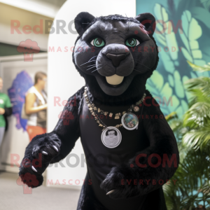 Black Panther maskot drakt...