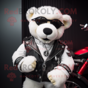 Teddy bear shop biker jacket