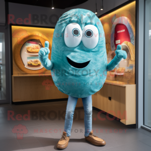 Turquoise Bagels mascotte...