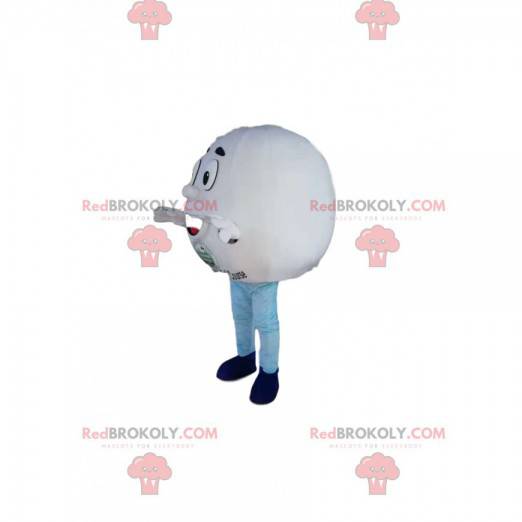 Zeer vrolijke golfbalmascotte. Golfbal kostuum - Redbrokoly.com