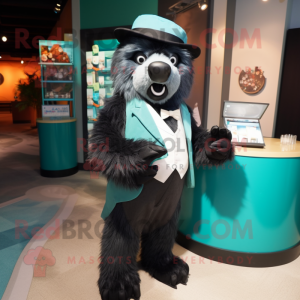 Teal Sloth Bear mascotte...