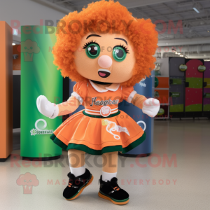 Peach Irish Dancer maskot...