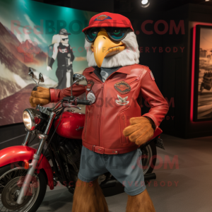 Red Eagle maskot kostym...