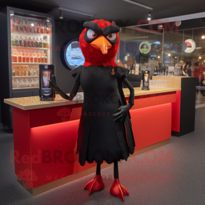 Red Blackbird mascotte...