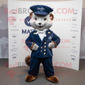 Navy Marten maskot kostume...