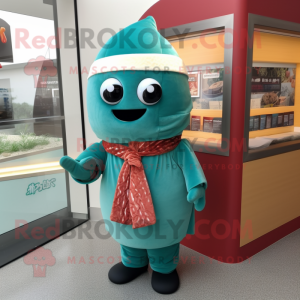 Costume de mascotte Teal...