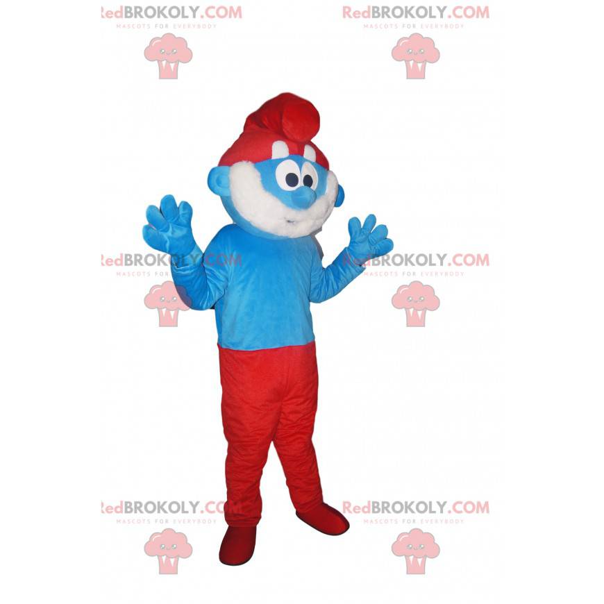 Papa Smurf mascot. Papa Smurf costume - Our