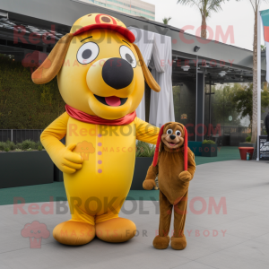 Gold Hot Dogs mascotte...