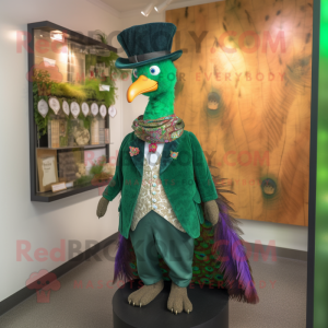 Forest Green Peacock maskot...