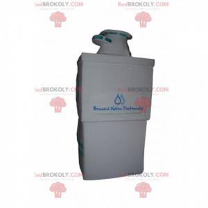Witte handen wassen mascotte. Wit wasbakpak - Redbrokoly.com