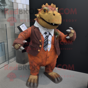 Rust Ankylosaurus mascotte...