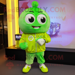 Lime Green Dim Sum mascotte...