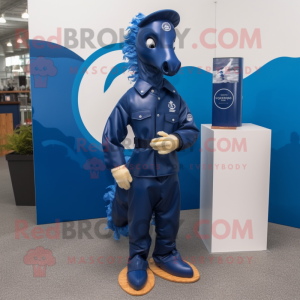 Navy Sea Horse mascotte...