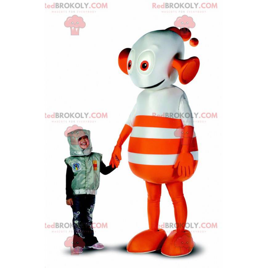 orange and white robot