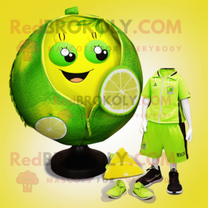 Lime Green Lemon mascotte...