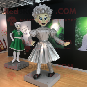 Sølv irsk danser maskot...