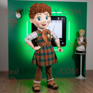 Tan Irish Dancer maskot...