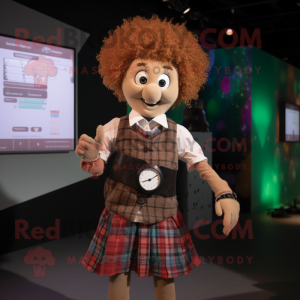 Tan Irish Dancer maskot...