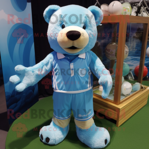 Himmelblauer Teddybär...