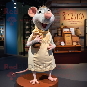 Beige Ratatouille mascotte...