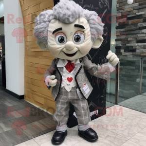 Silver Heart maskot kostume...