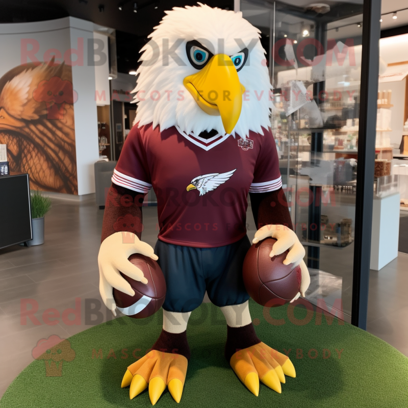 Eagle mascot costume for adult sports jersey