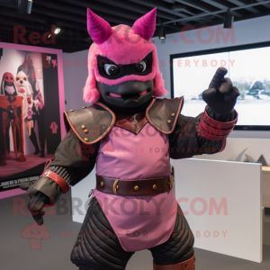 Roze Samurai mascotte...