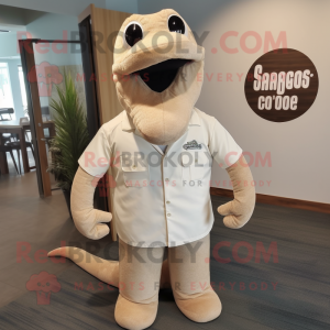 Beige Titanoboa mascotte...