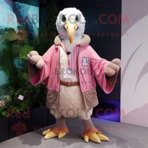 Roze albatros mascotte...