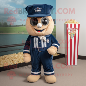 personaje de disfraz de mascota de Pop Corn vestido con jeans Bootcut y  billeteras - Disfraces de mascotas -  Tamaño L (175-180 CM)