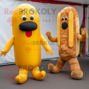 Gold Hot Dogs mascotte...