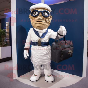 Navy Mummy maskot kostume...