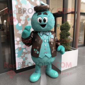 Teal Chocolates maskot...