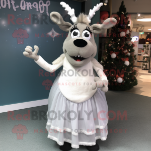 Gray Reindeer mascotte...