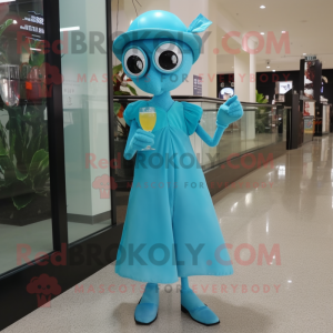 Cyan Pho maskot kostume...