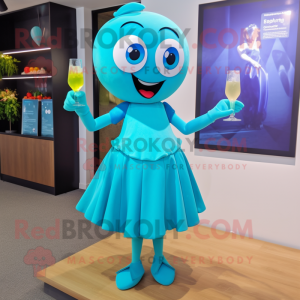 Cyan Pho maskot kostume...