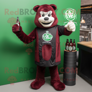 Maroon Green Beer mascotte...