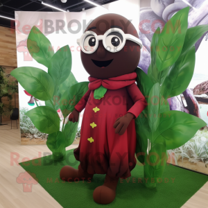 Maroon Beanstalk maskot...