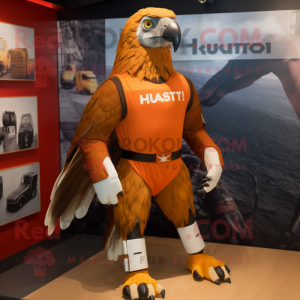 Rust Hawk maskot kostume...