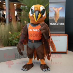 Rust Hawk maskot kostume...