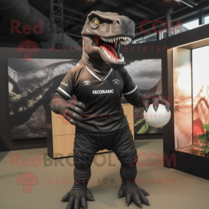 Black Allosaurus mascotte...