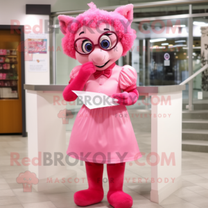 Rosa kärleksbrev maskot...