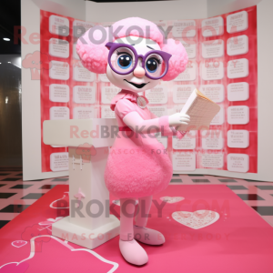 Pink Love Letter maskot...