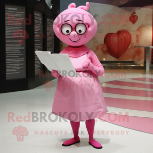 Pink Love Letter maskot...