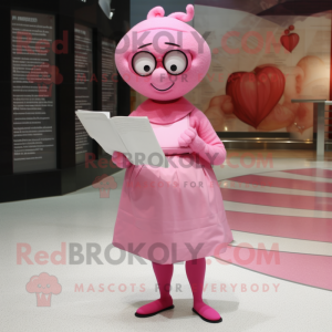 Rosa kärleksbrev maskot...