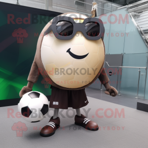 Brown Soccer Ball mascotte...
