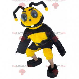 Mascotte d'abeille, costume d'insecte volant, déguisement de guêpe